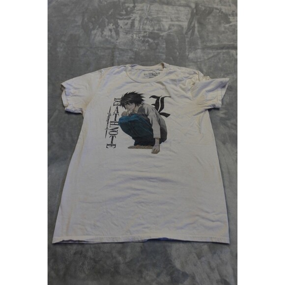 Shonen Jump Death Note Mens Large "L" White Graphic T Shirt Anime Manga - Picture 1 of 5